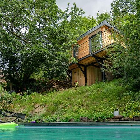 Le Moonloft Insolite Tiny-House Dans Les Arbres & 1 Seance De Sauna Pour 2 Avec Vue Panoramique Osenbach Bagian luar foto