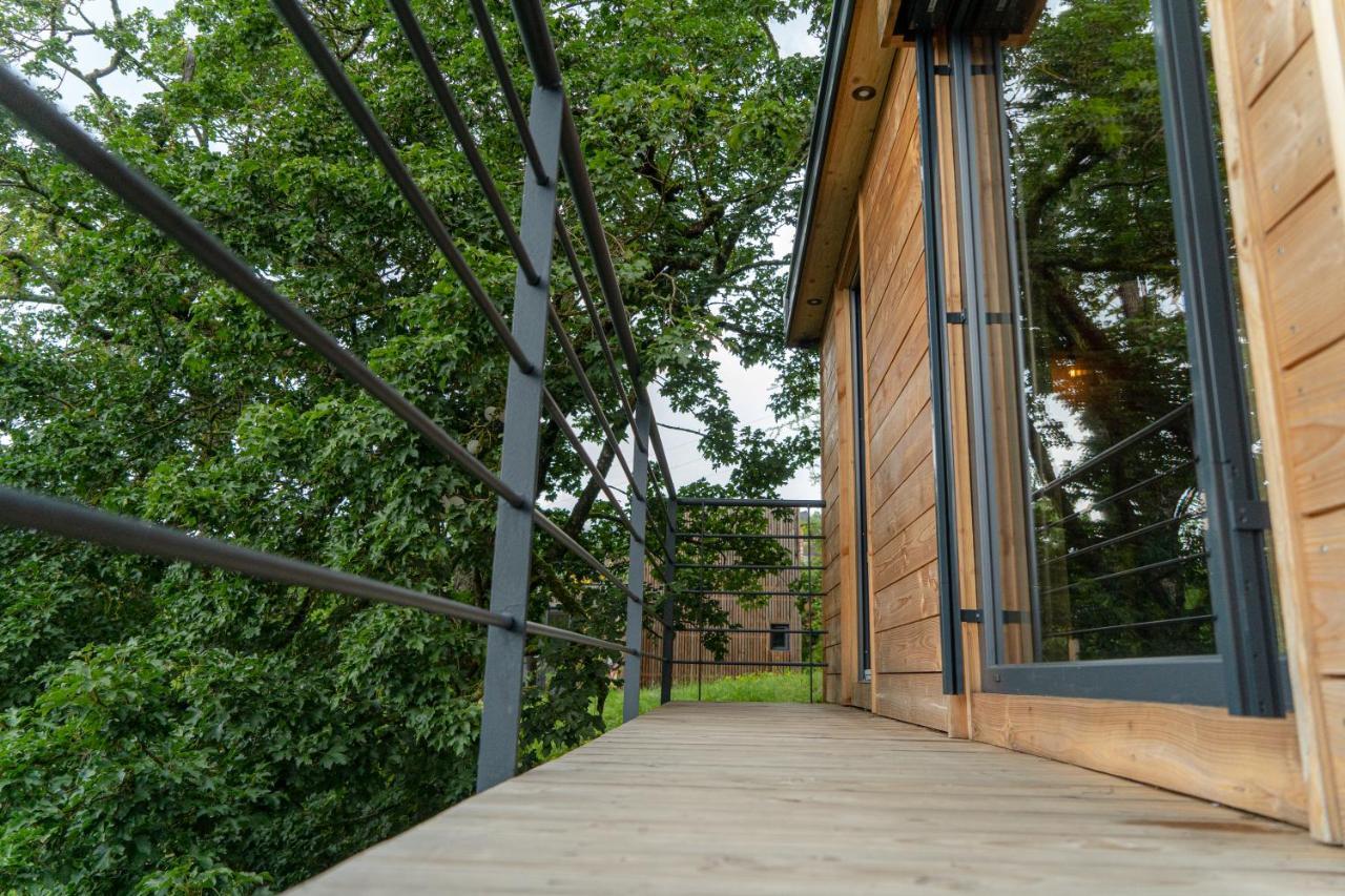 Le Moonloft Insolite Tiny-House Dans Les Arbres & 1 Seance De Sauna Pour 2 Avec Vue Panoramique Osenbach Bagian luar foto