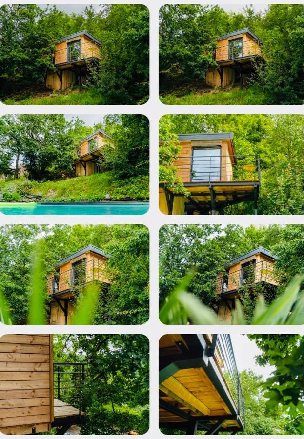 Le Moonloft Insolite Tiny-House Dans Les Arbres & 1 Seance De Sauna Pour 2 Avec Vue Panoramique Osenbach Bagian luar foto